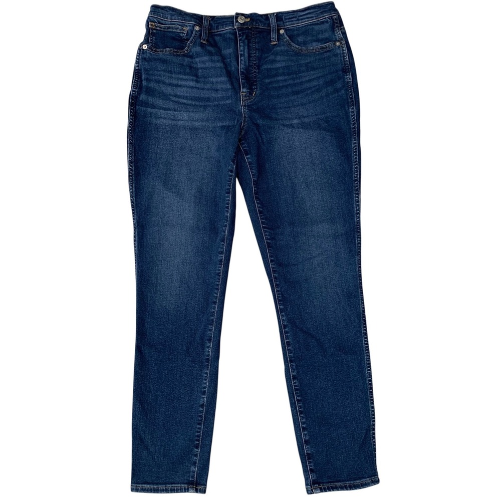Madewell 10" High Rise Skinny Jeans Womens‎ 31 / 12 Blue Stretch Denim